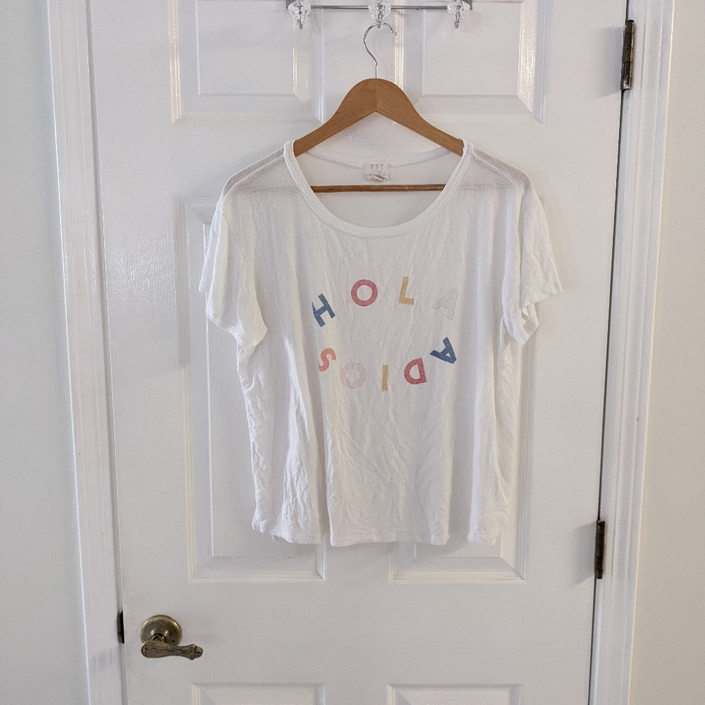 PST Los Angeles Hola Adios Tee Size Medium